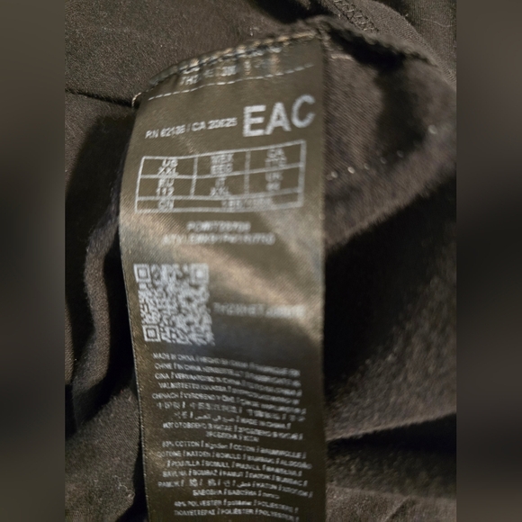 Guess Los Angeles Men’s Black Logo Tape T-Shirt – Size XXL - Picture 7 of 7